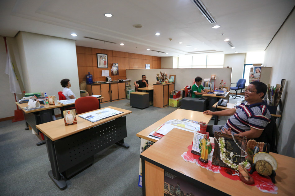 Inside the office of Ebeng Baloloy ABSCBN News