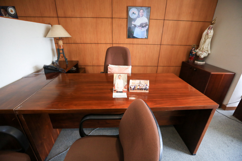 Inside the office of Ebeng Baloloy ABSCBN News